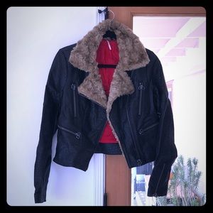Free People Vegan leather jacket